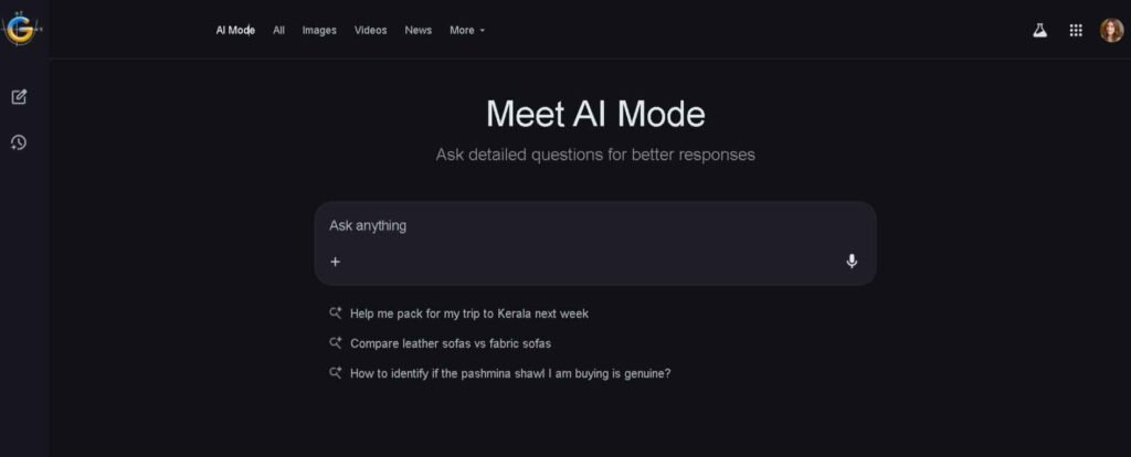 Google AI Mode Launches in India